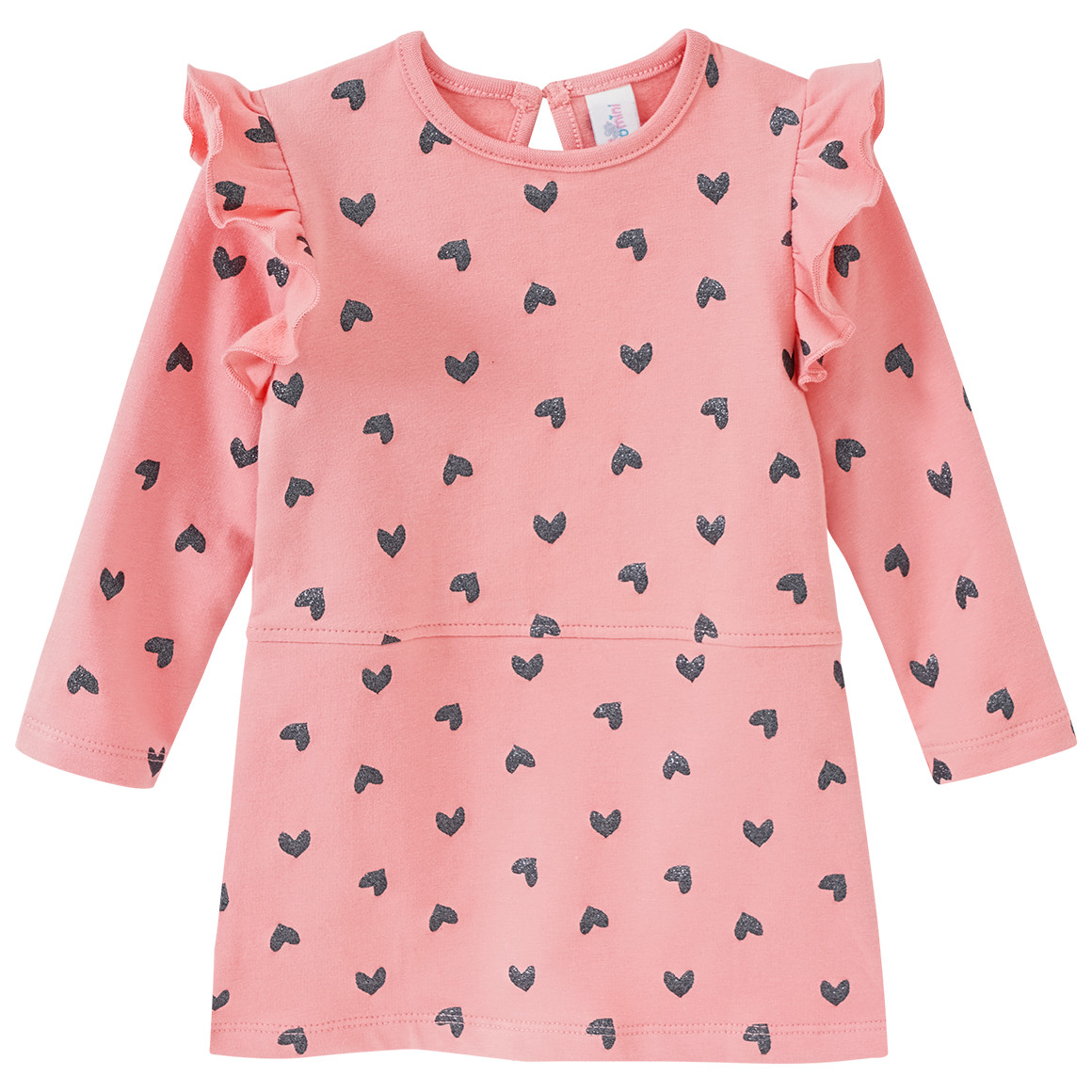 Baby Kleid mit Glitzer-Print von Topomini