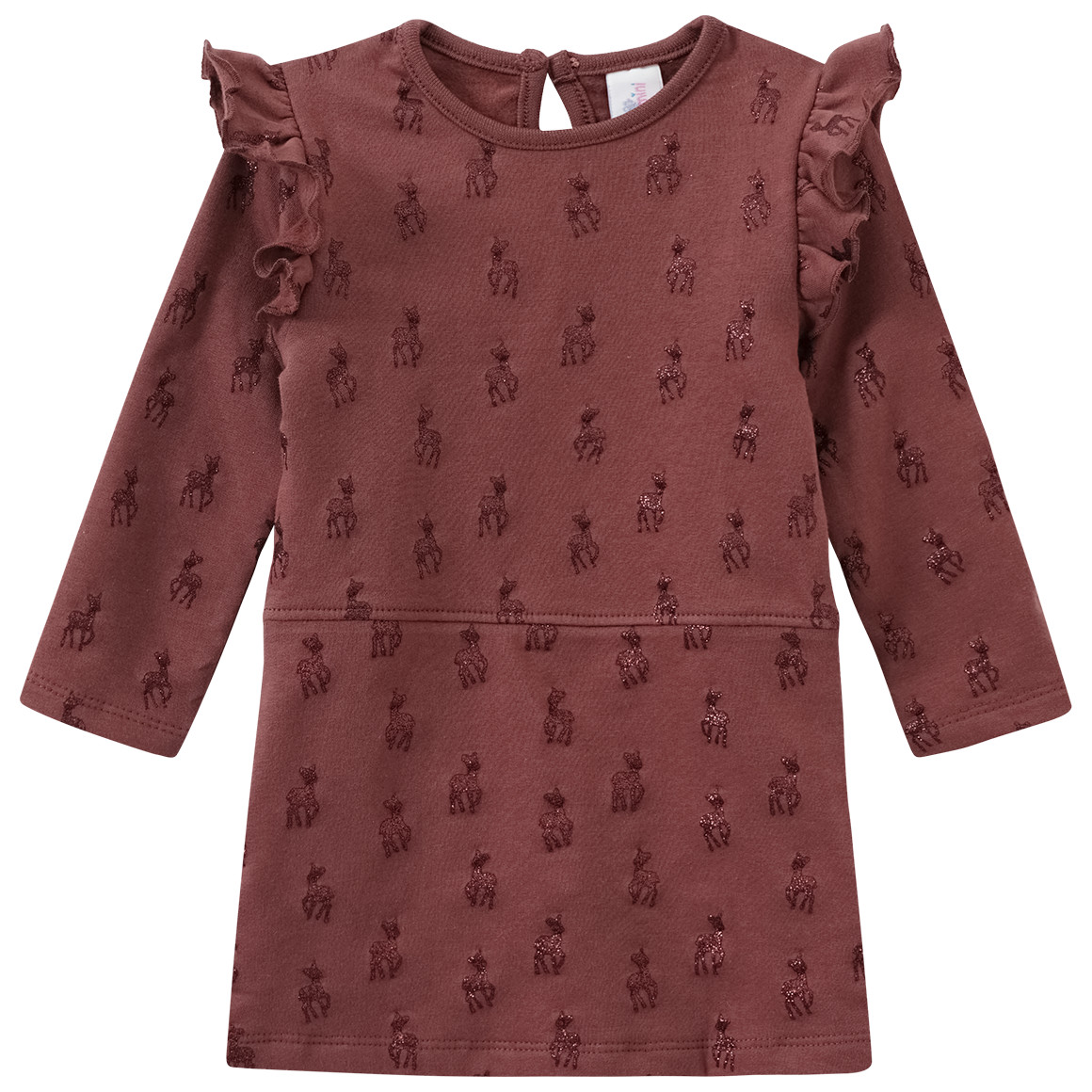 Baby Kleid mit Glitzer-Print von Topomini