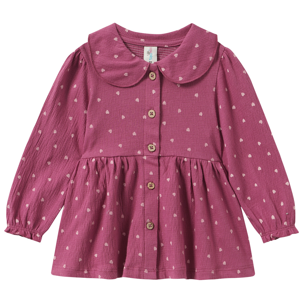 Baby Kleid mit Herzchen-Allover Baby Kleid mit Herzchen-Allover von Topomini