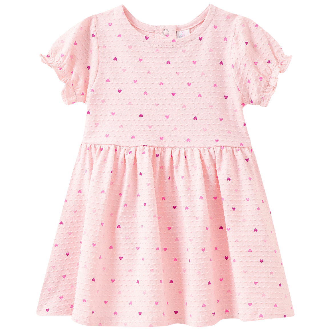 Baby Kleid mit Herzchen-Print Baby Kleid mit Herzchen-Print von Topomini