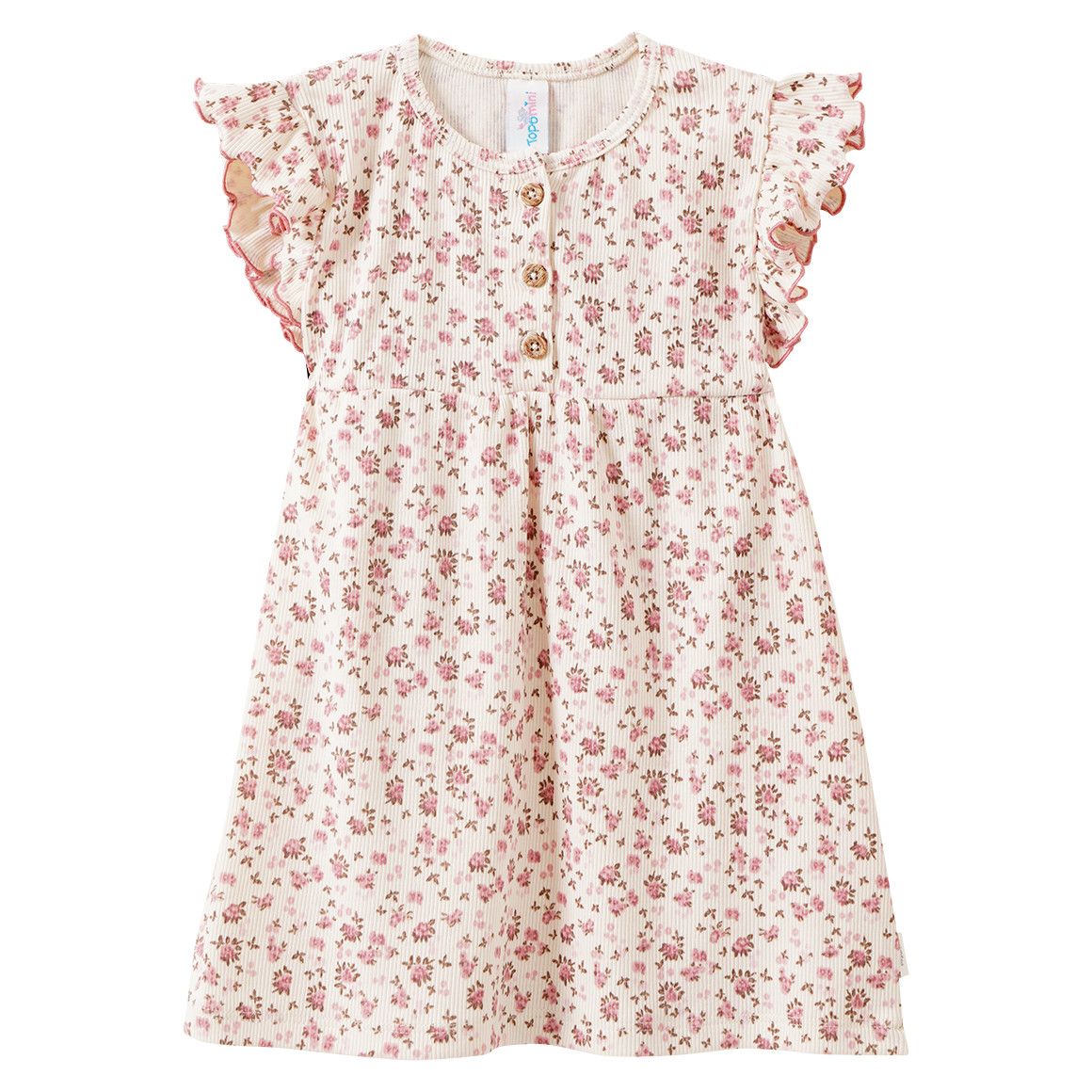 Baby Kleid mit Rippstruktur Baby Kleid mit Rippstruktur von Topomini