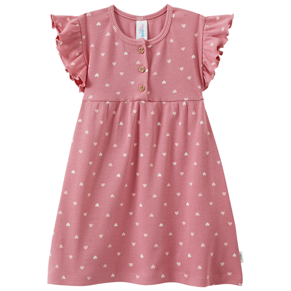 Baby Kleid mit Rippstruktur Baby Kleid mit Rippstruktur von Topomini