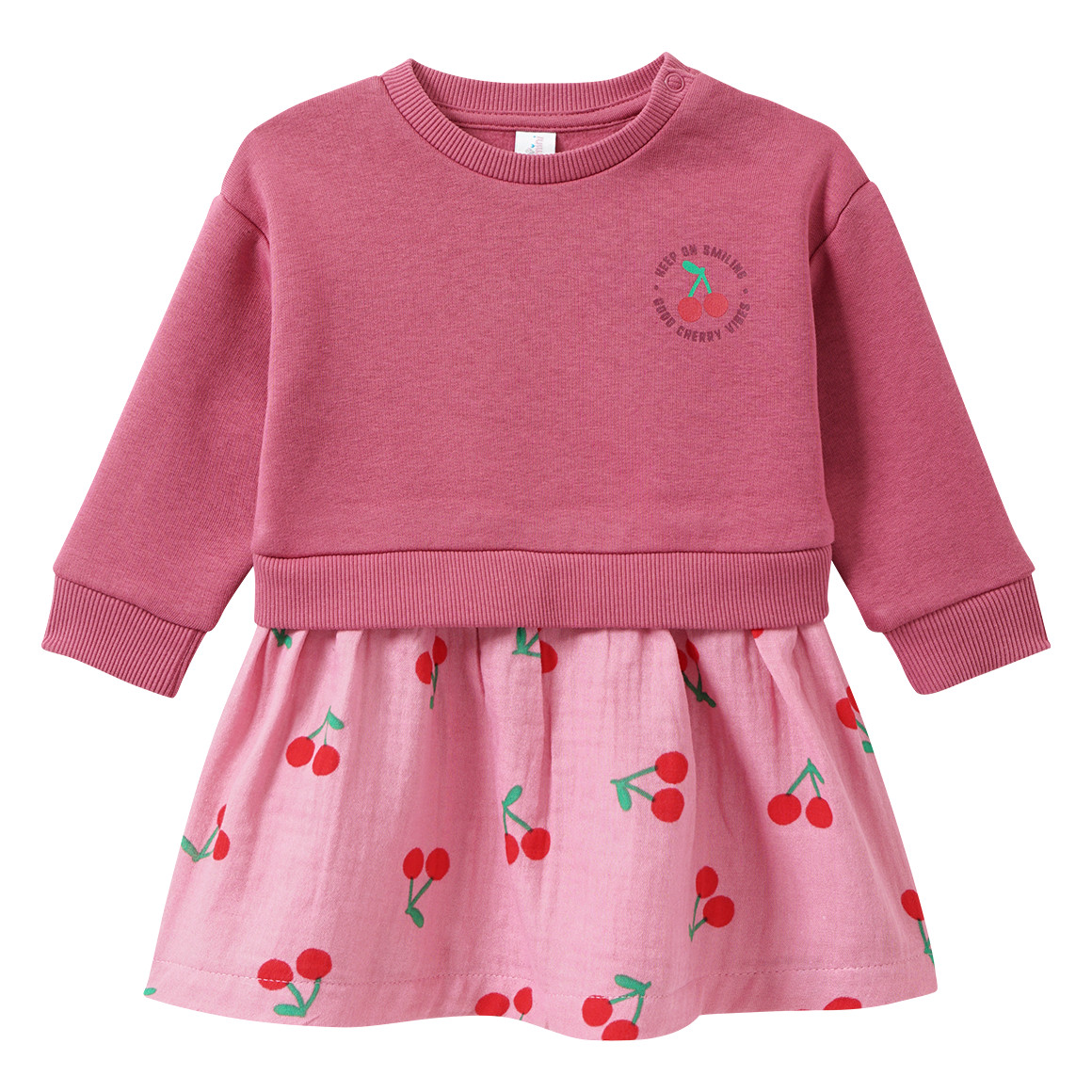 Baby Kleid mit angesetztem Rockteil Baby Kleid mit angesetztem Rockteil von Topomini