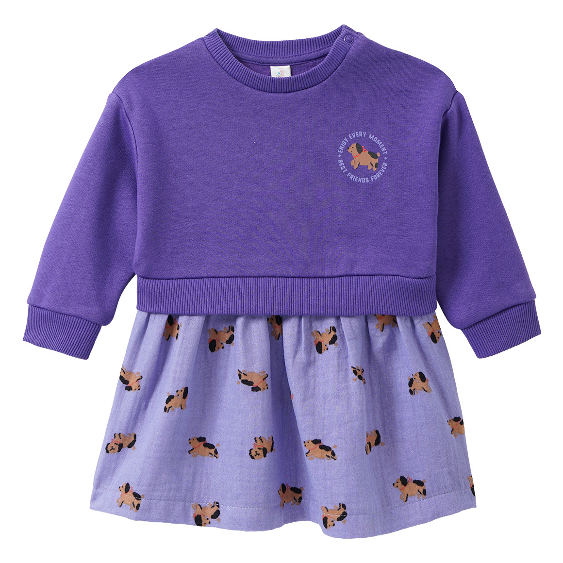 Baby Kleid mit angesetztem Rockteil Baby Kleid mit angesetztem Rockteil von Topomini