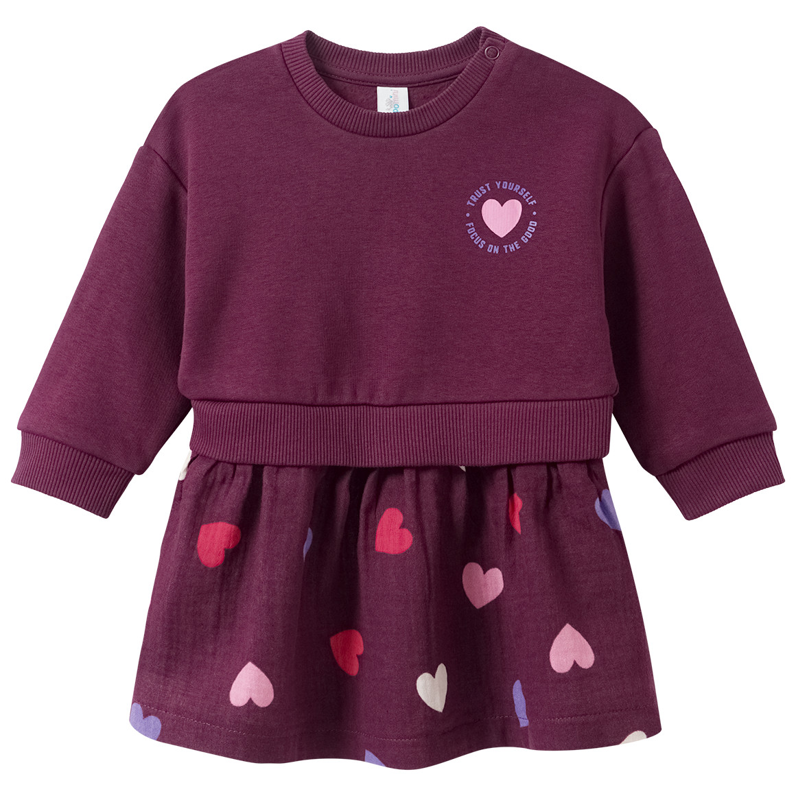 Baby Kleid mit angesetztem Rockteil Baby Kleid mit angesetztem Rockteil von Topomini