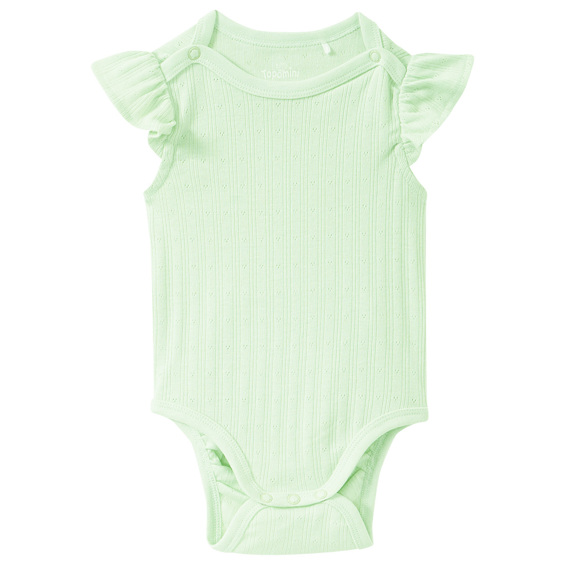 Baby Kurzarmbody mit Ajour-Struktur Baby Kurzarmbody mit Ajour-Struktur von Topomini