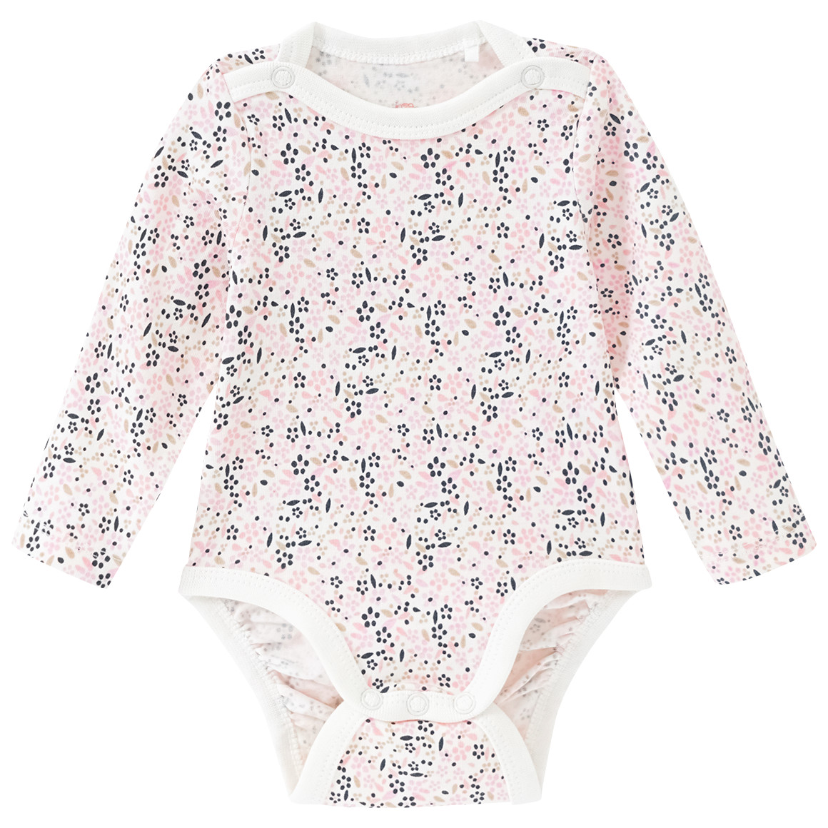 Baby Langarmbody mit Allover-Print von Topomini