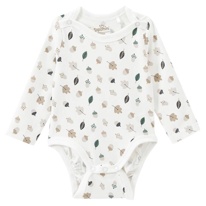 Baby Langarmbody mit Allover-Print von Topomini