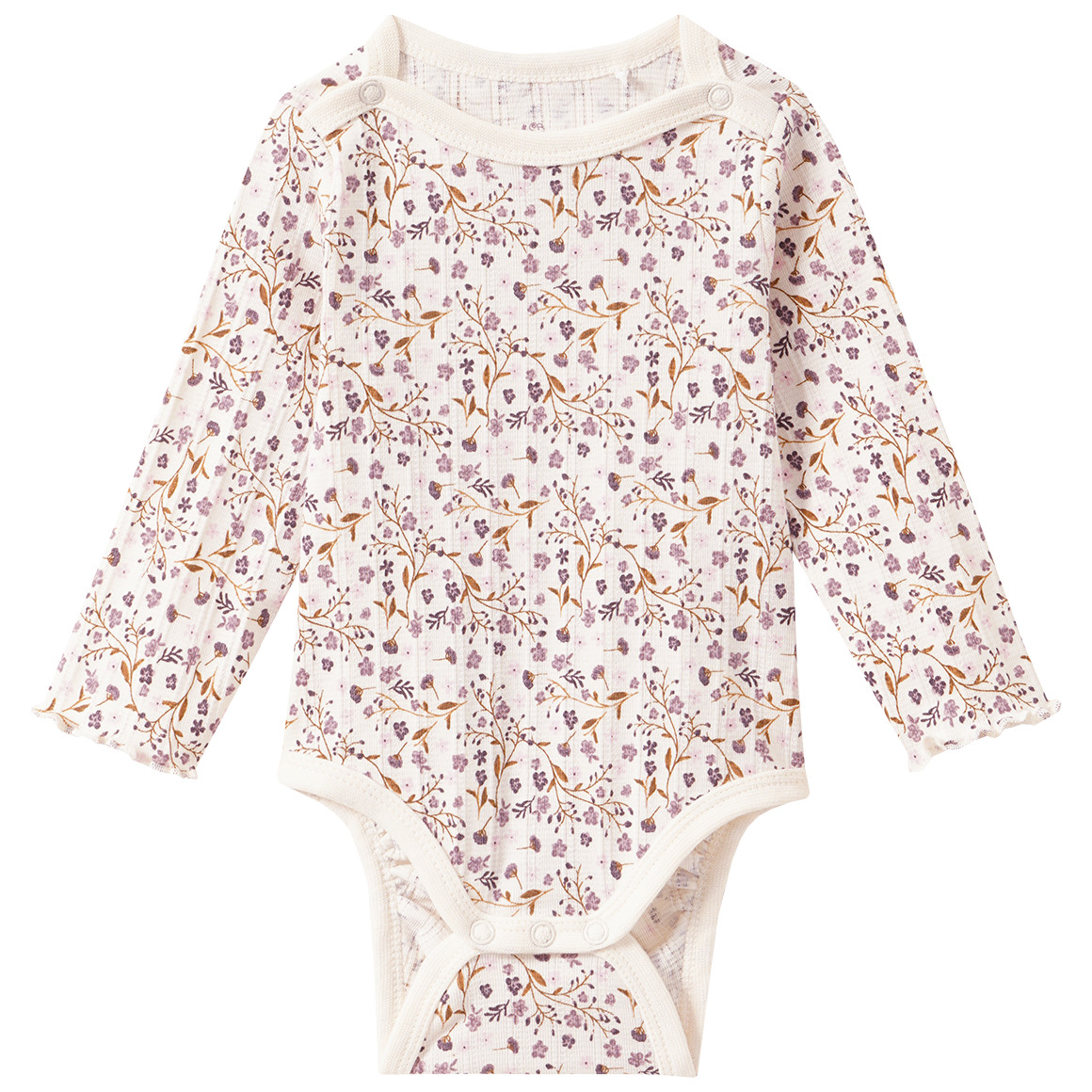 Baby Langarmbody mit Blümchen Baby Langarmbody mit Blümchen von Topomini