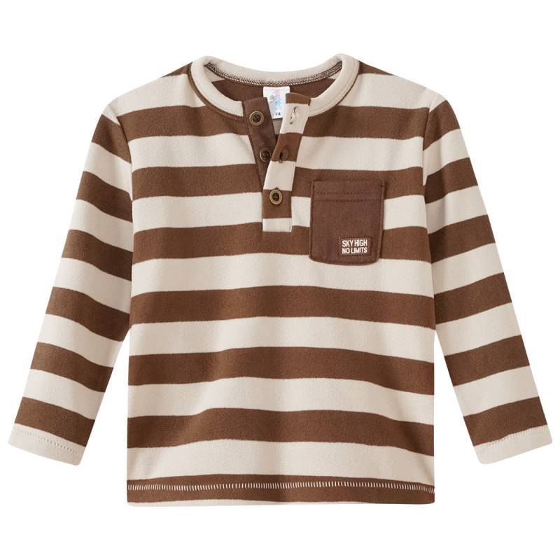 Baby Langarmshirt aus weichem Fleece von Topomini