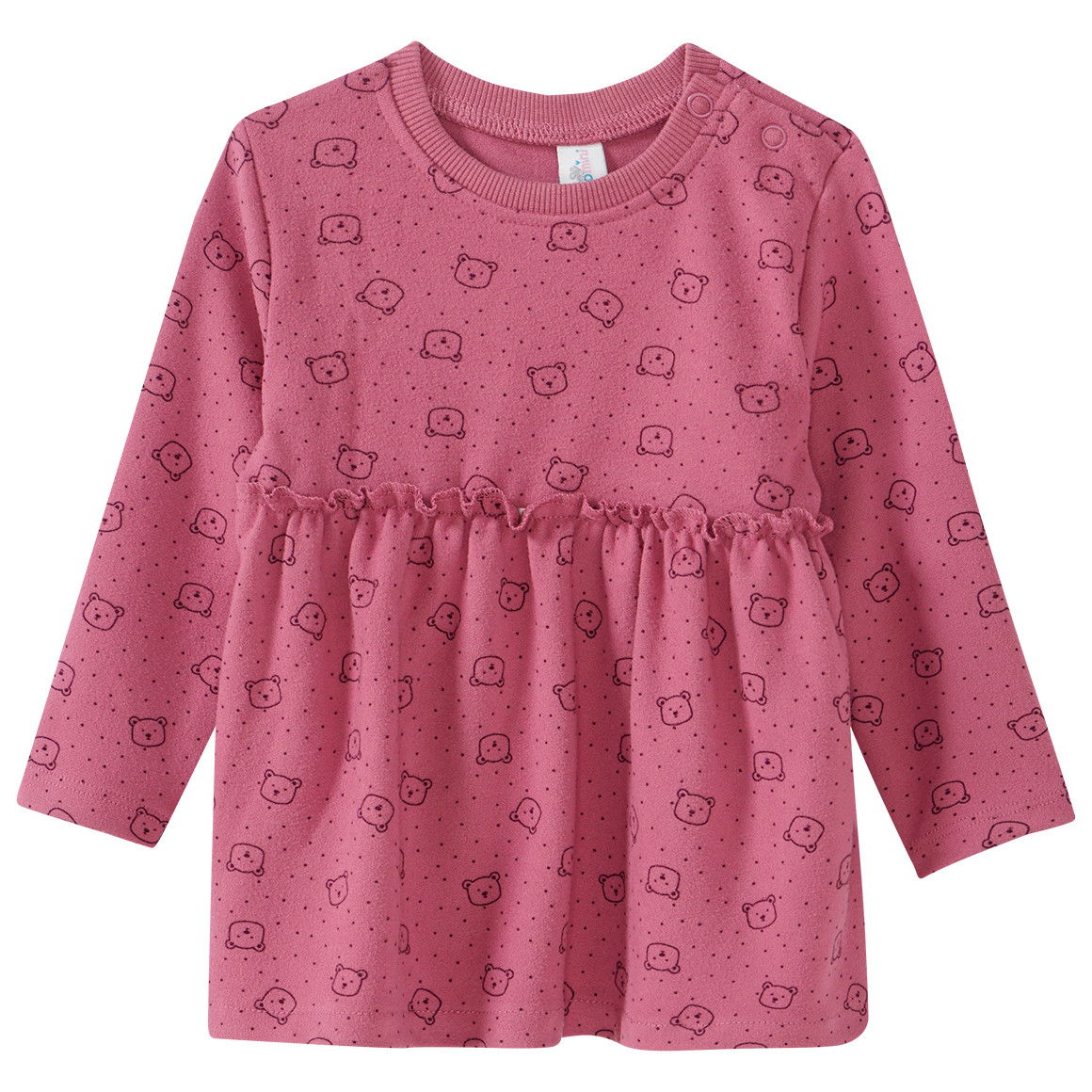 Baby Langarmshirt aus weichem Fleece von Topomini