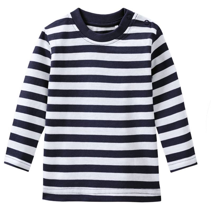 Baby Langarmshirt im Ringel-Look von Topomini