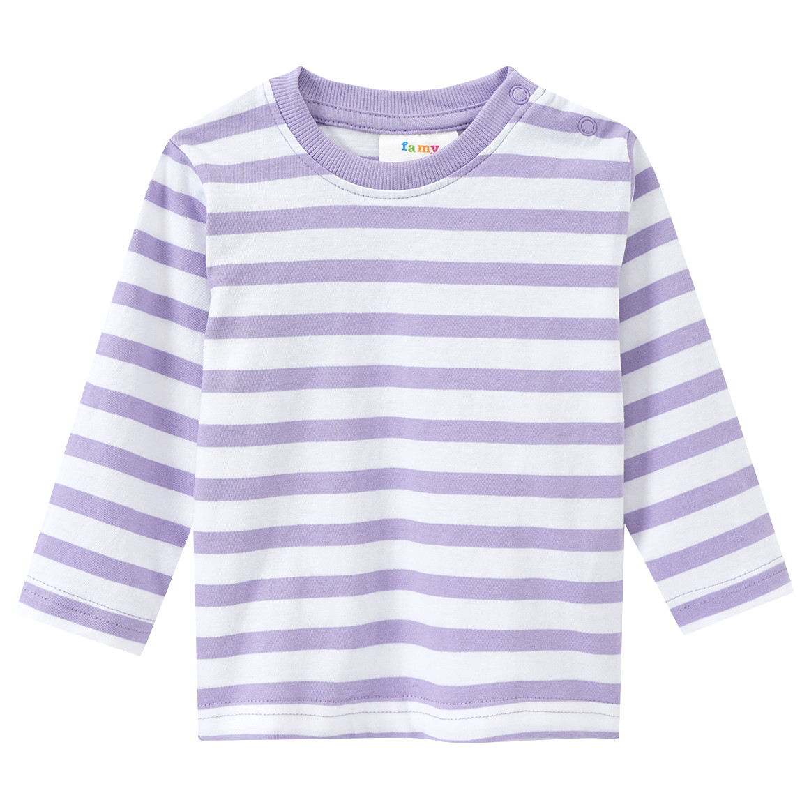 Baby Langarmshirt im Ringel-Look von Topomini