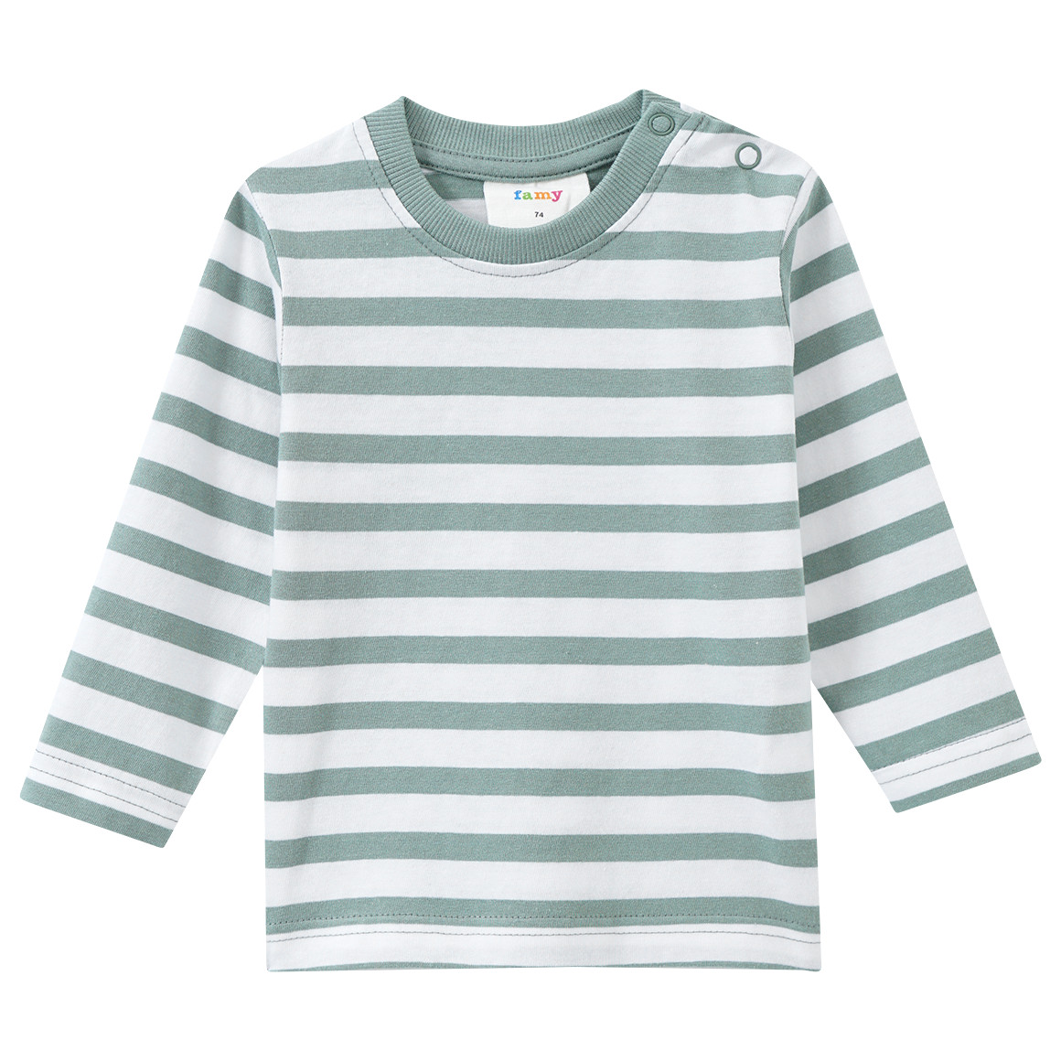 Baby Langarmshirt im Ringel-Look von Topomini