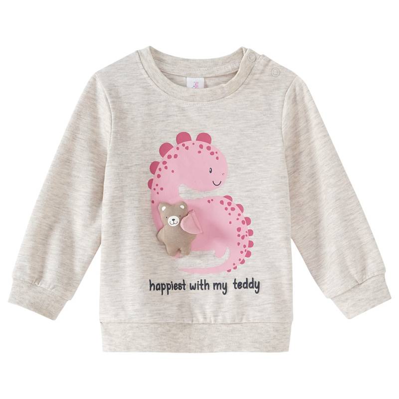 Baby Langarmshirt mit 3D-Tier-Applikation von Topomini