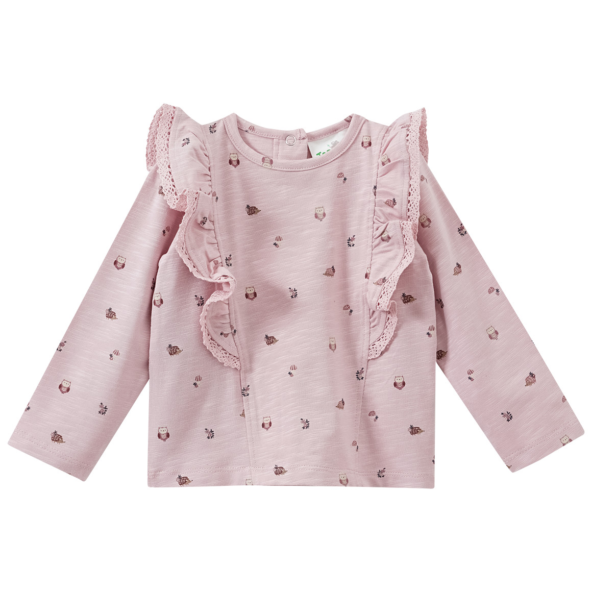 Baby Langarmshirt mit Allover-Muster von Topomini