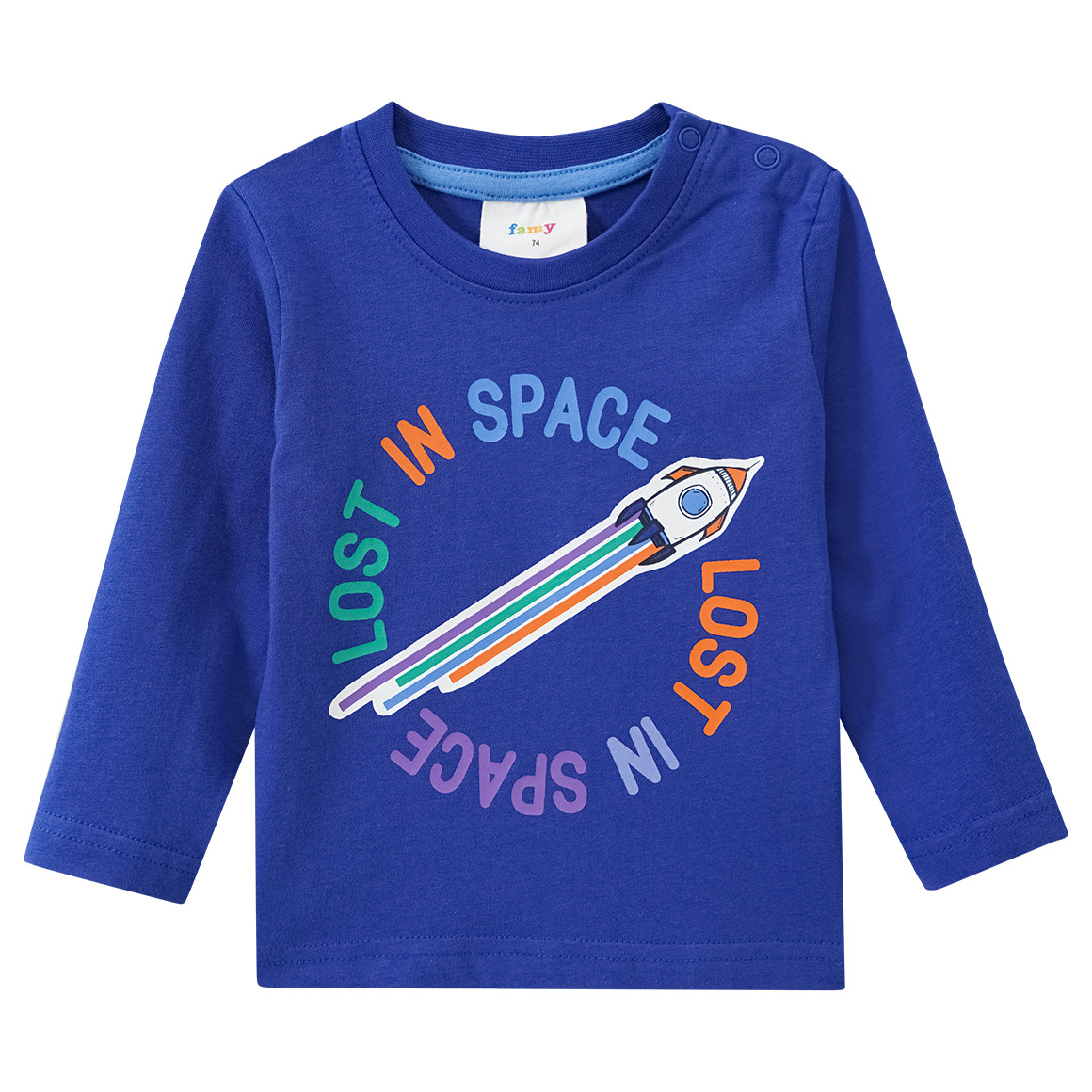 Baby Langarmshirt mit Astronauten-Print von Topomini