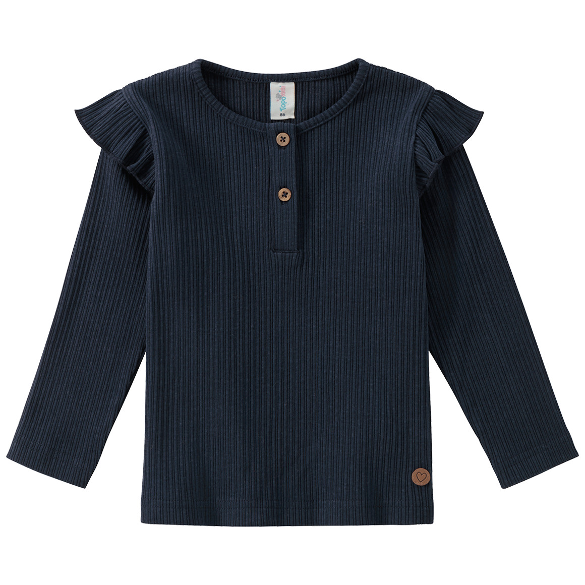 Baby Langarmshirt mit Bio-Baumwolle von Topomini