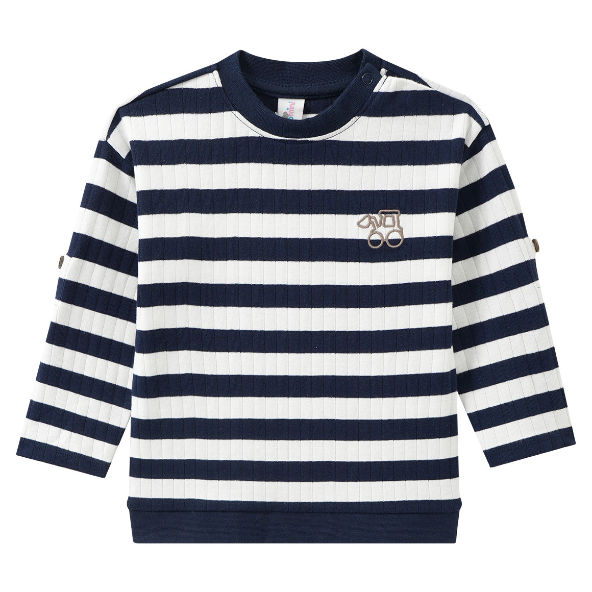 Baby Langarmshirt mit Blockstreifen Baby Langarmshirt mit Blockstreifen von Topomini