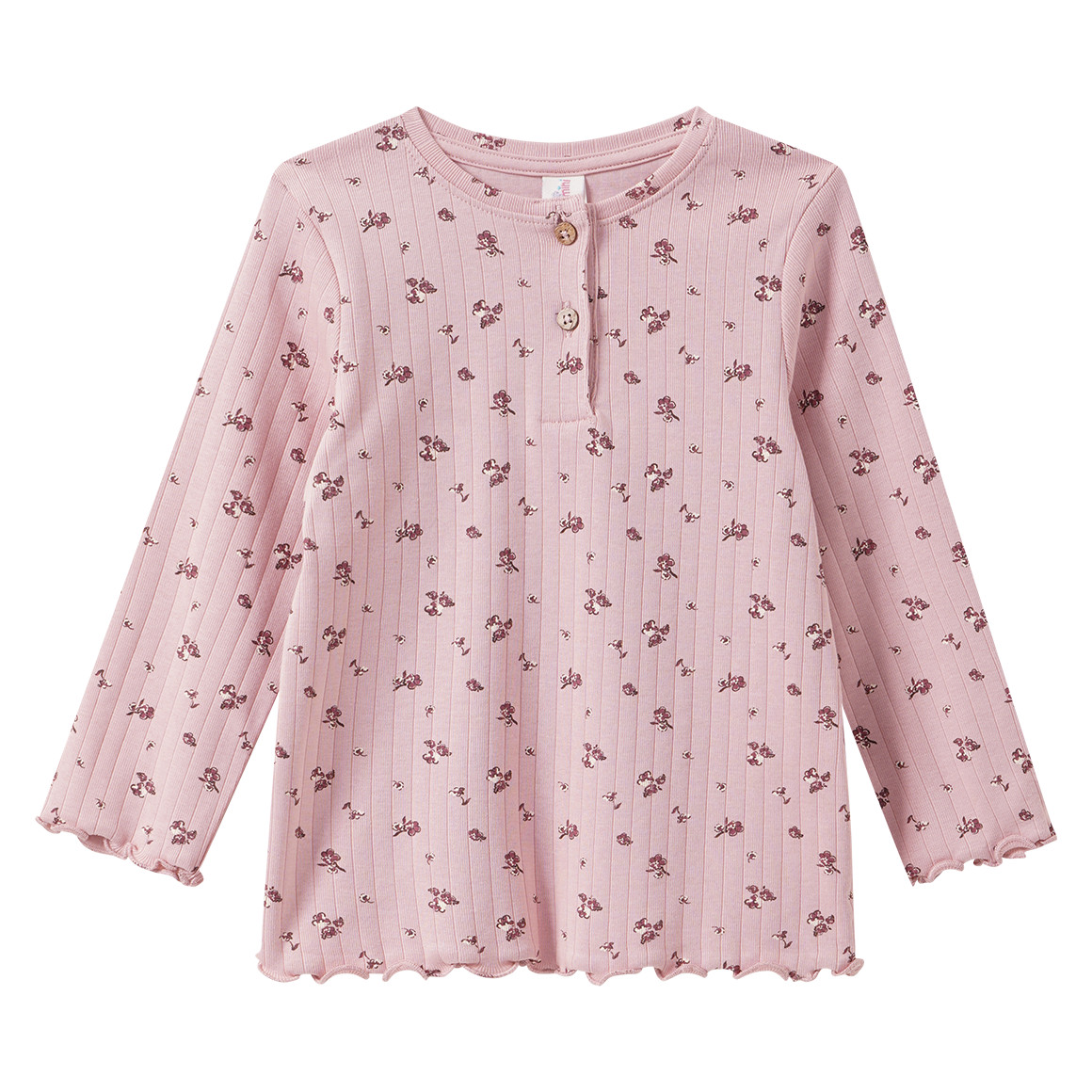 Baby Langarmshirt mit Blümchen-Print Baby Langarmshirt mit Blümchen-Print von Topomini