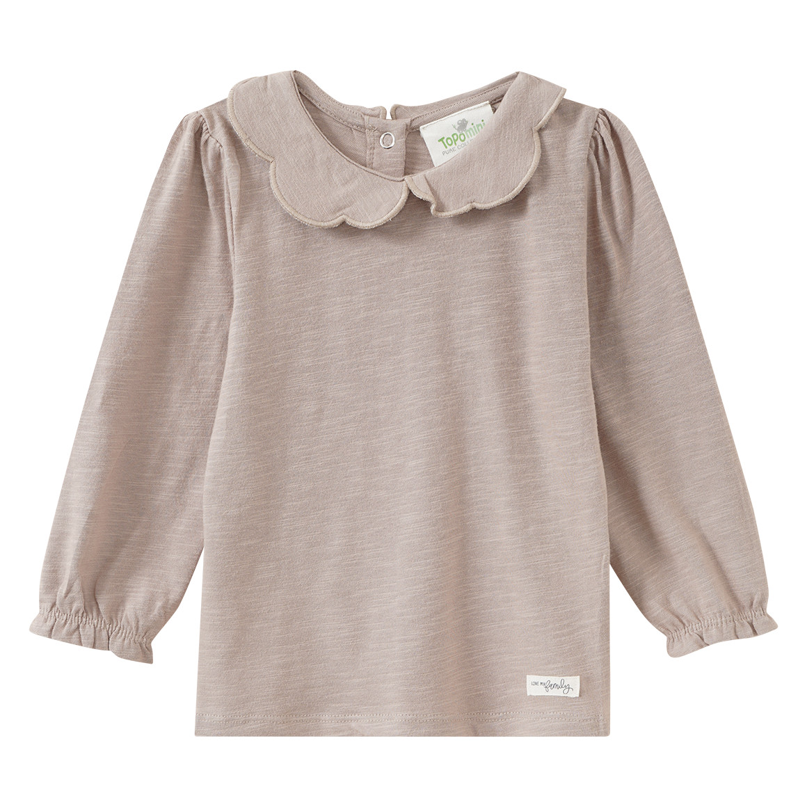 Baby Langarmshirt mit Bubikragen Baby Langarmshirt mit Bubikragen von Topomini