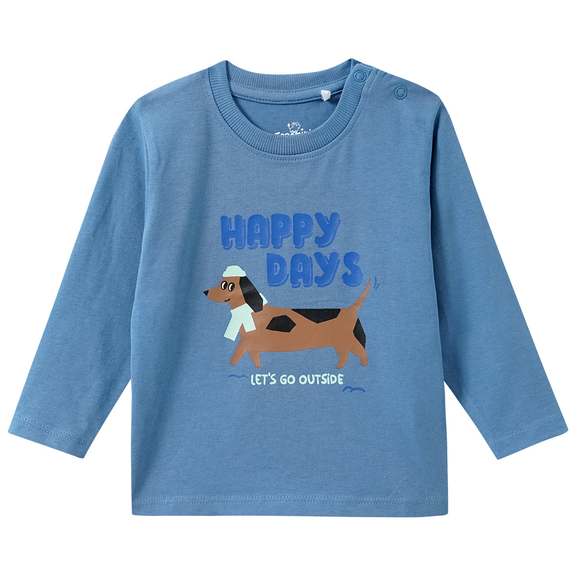 Baby Langarmshirt mit Dackel-Print Baby Langarmshirt mit Dackel-Print von Topomini