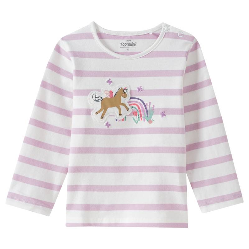 Baby Langarmshirt mit Einhorn-Motiv von Topomini