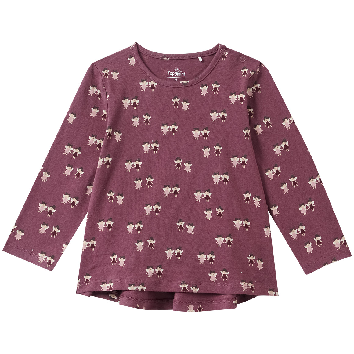 Baby Langarmshirt mit Feen-Allover Baby Langarmshirt mit Feen-Allover von Topomini