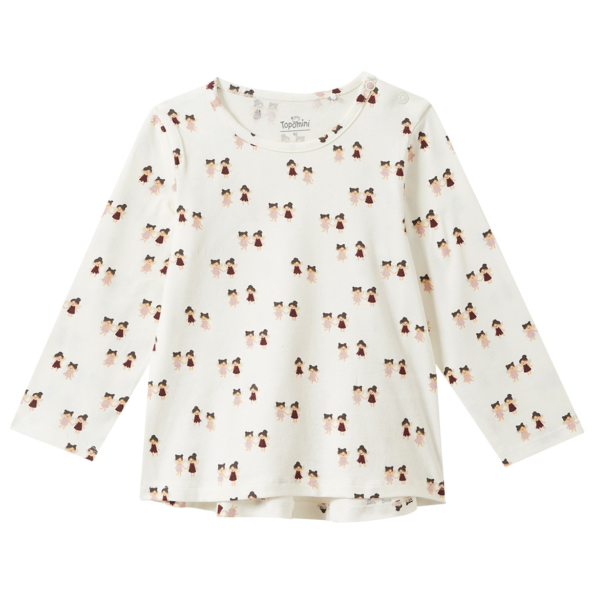 Baby Langarmshirt mit Feen-Allover Baby Langarmshirt mit Feen-Allover von Topomini
