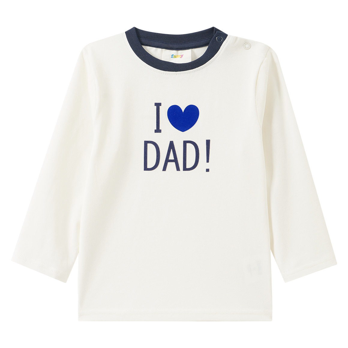 Baby Langarmshirt mit Flock-Print Baby Langarmshirt mit Flock-Print von Topomini