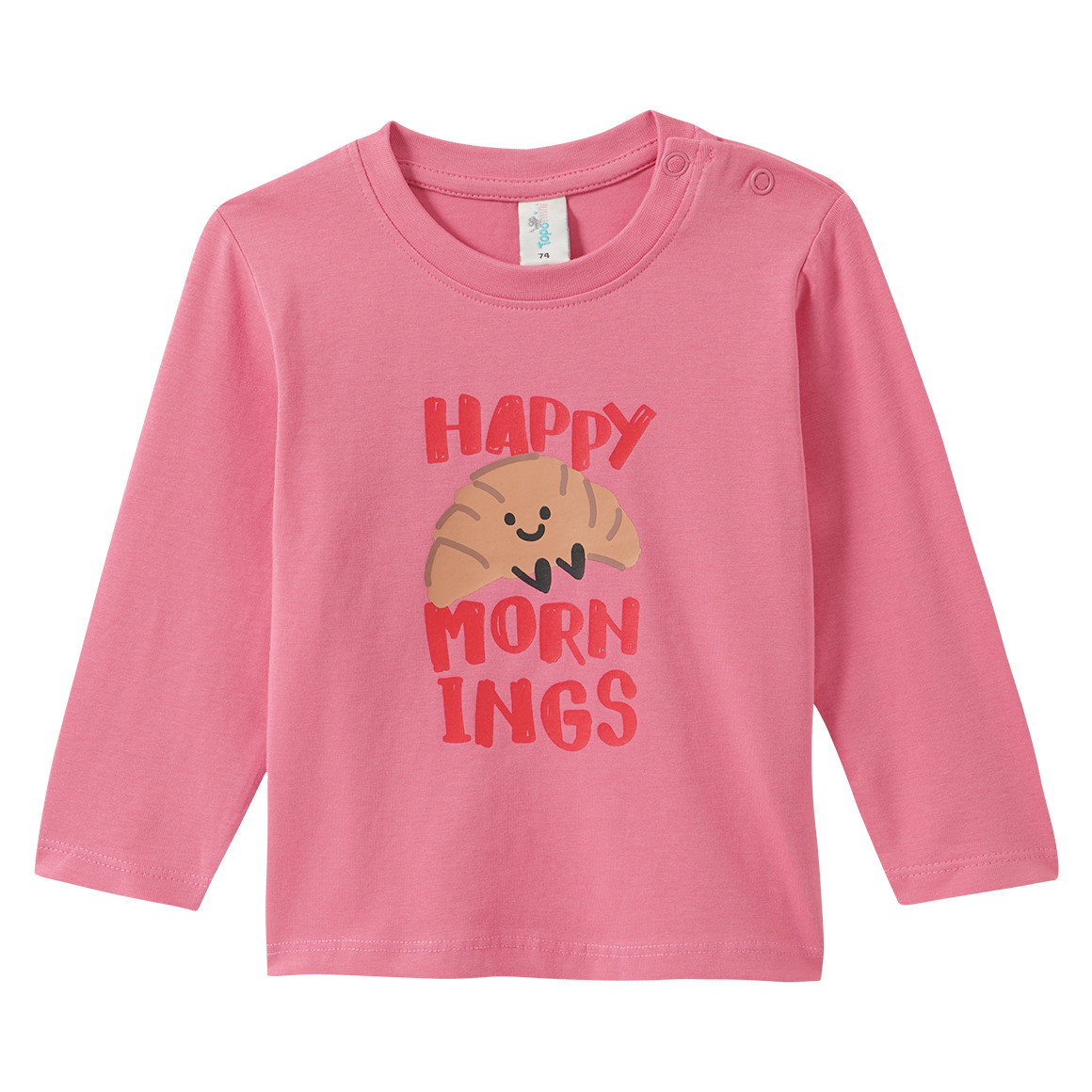 Baby Langarmshirt mit Frühstücks-Print Baby Langarmshirt mit Frühstücks-Print von Topomini