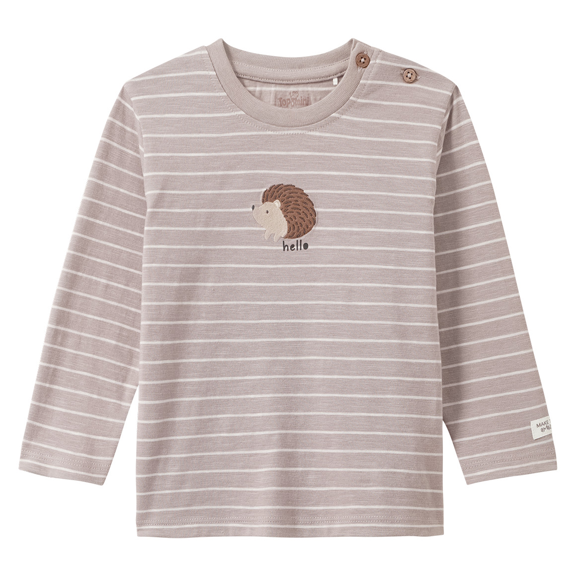 Baby Langarmshirt mit Igel-Motiv Baby Langarmshirt mit Igel-Motiv von Topomini