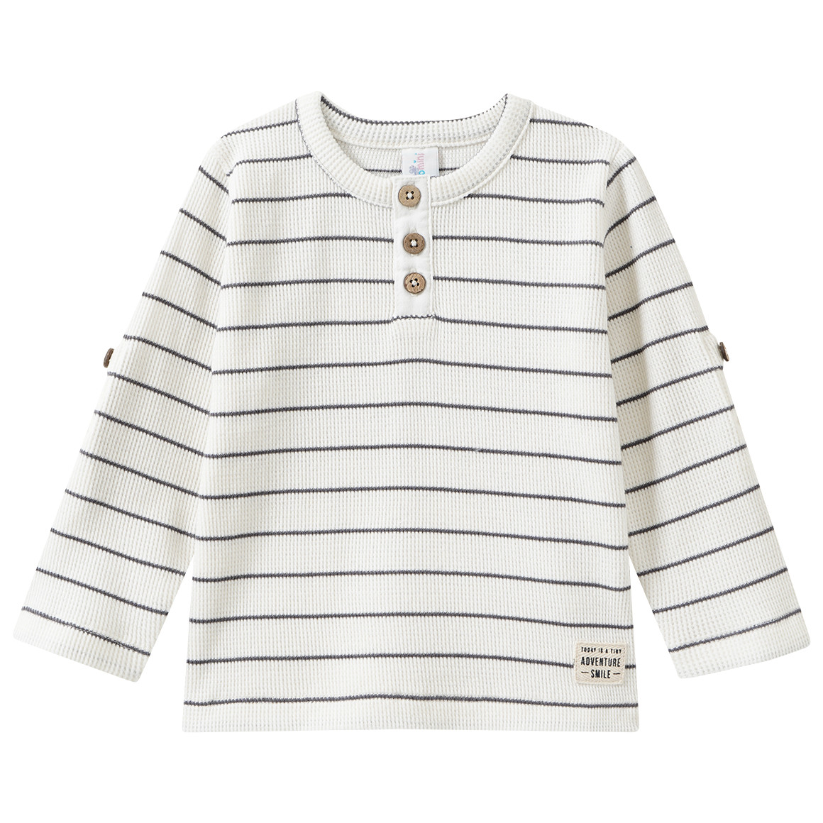 Baby Langarmshirt mit Knopfleiste Baby Langarmshirt mit Knopfleiste von Topomini