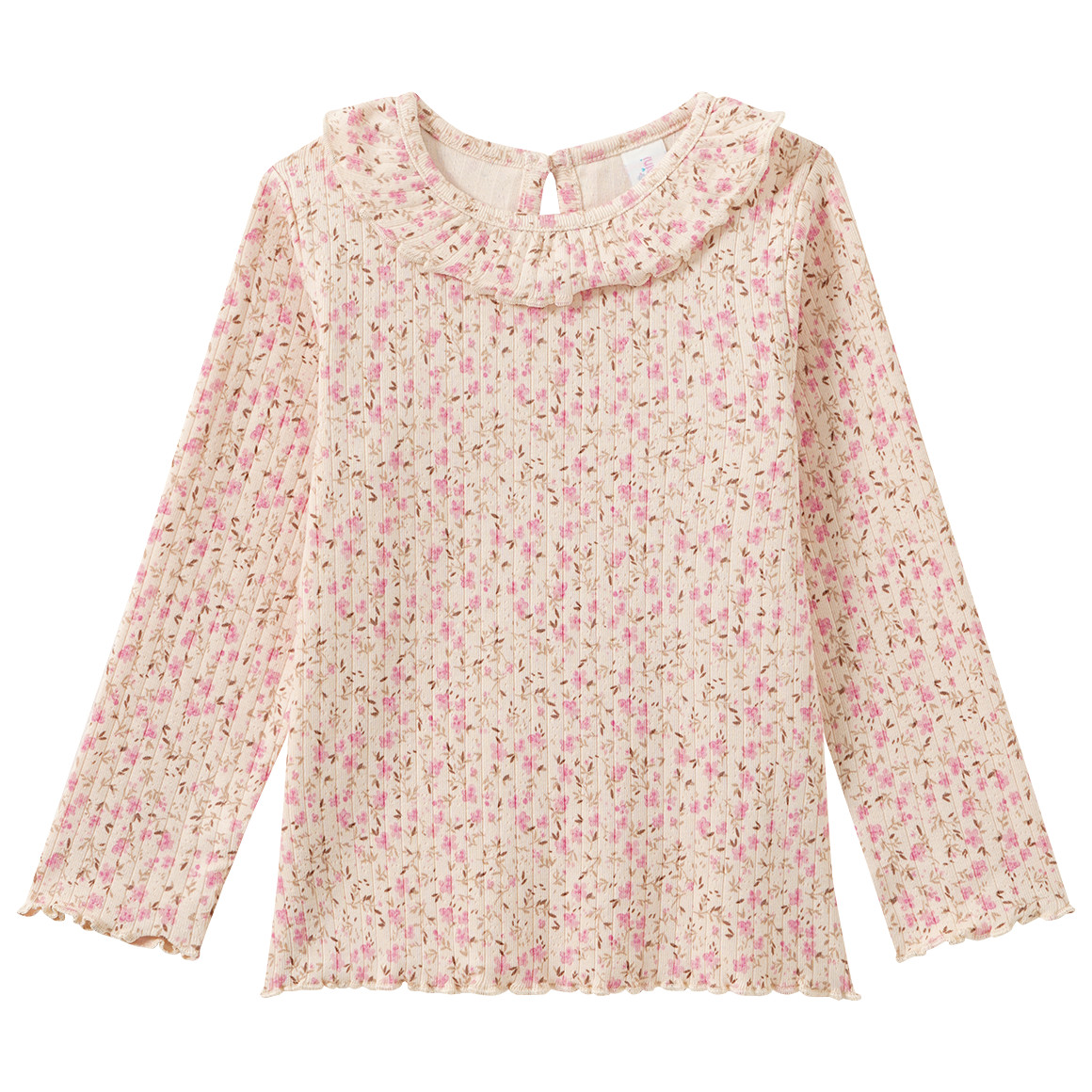 Baby Langarmshirt mit Millefleur-Muster Baby Langarmshirt mit Millefleur-Muster von Topomini