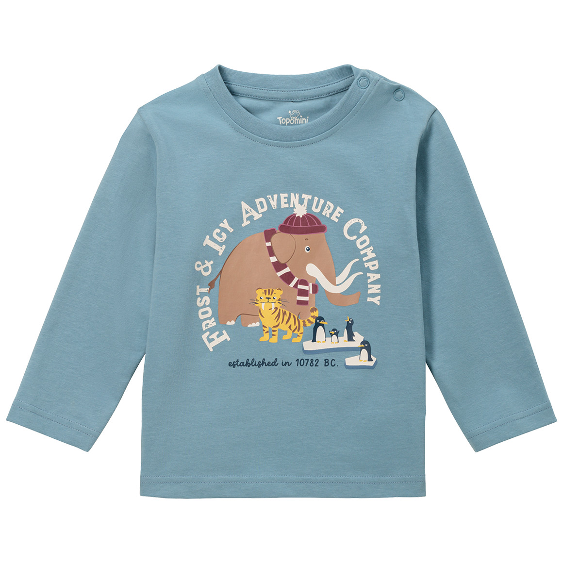 Baby Langarmshirt mit Print von Topomini