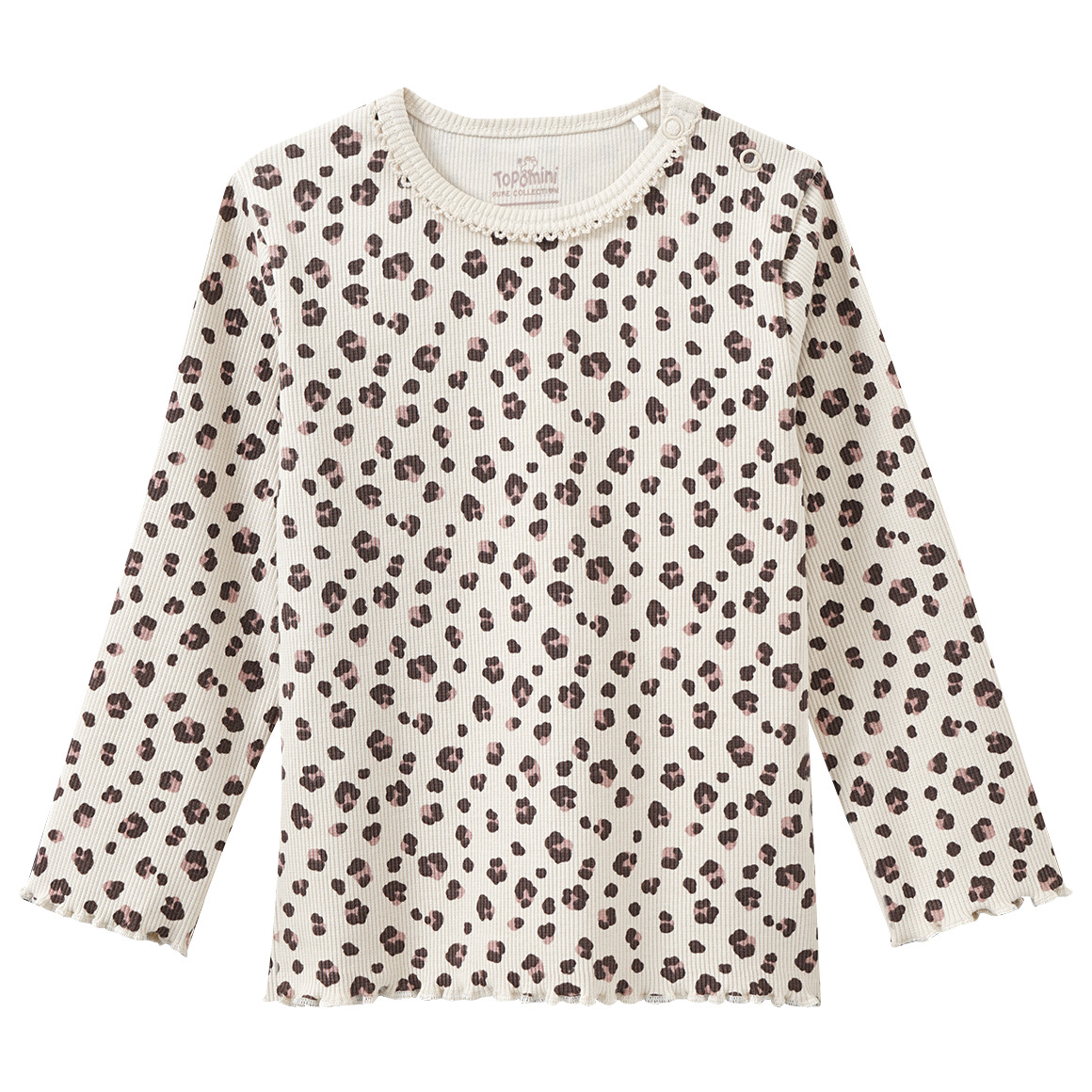 Baby Langarmshirt mit Ripp-Struktur Baby Langarmshirt mit Ripp-Struktur von Topomini