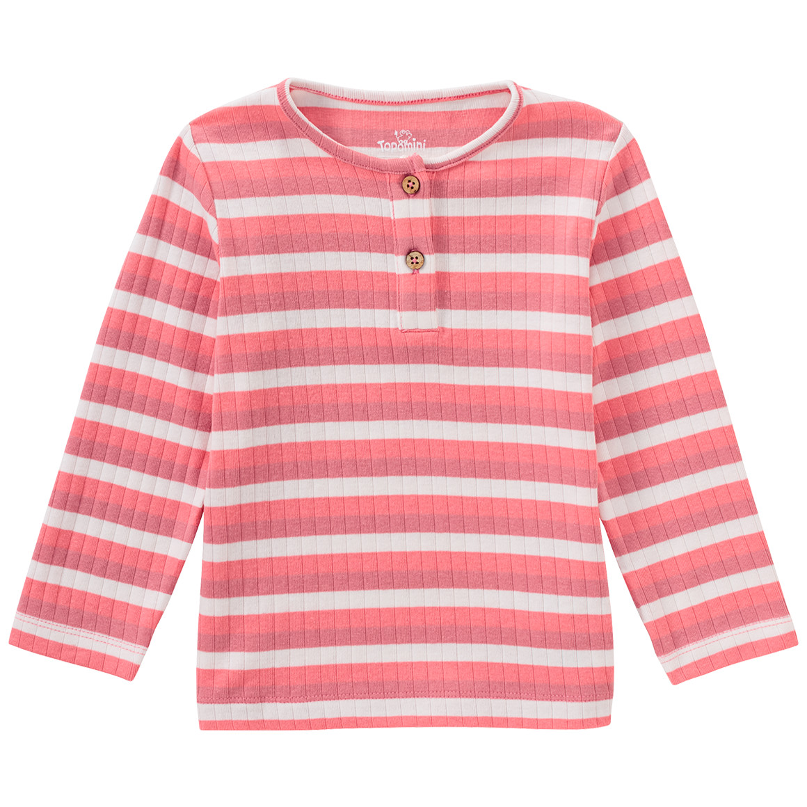 Baby Langarmshirt mit Rippstruktur von Topomini