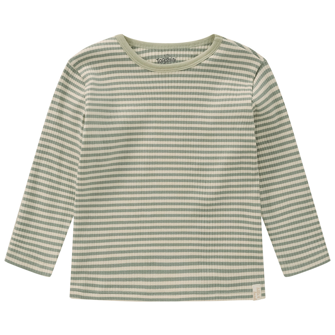 Baby Langarmshirt mit Rippstruktur Baby Langarmshirt mit Rippstruktur von Topomini