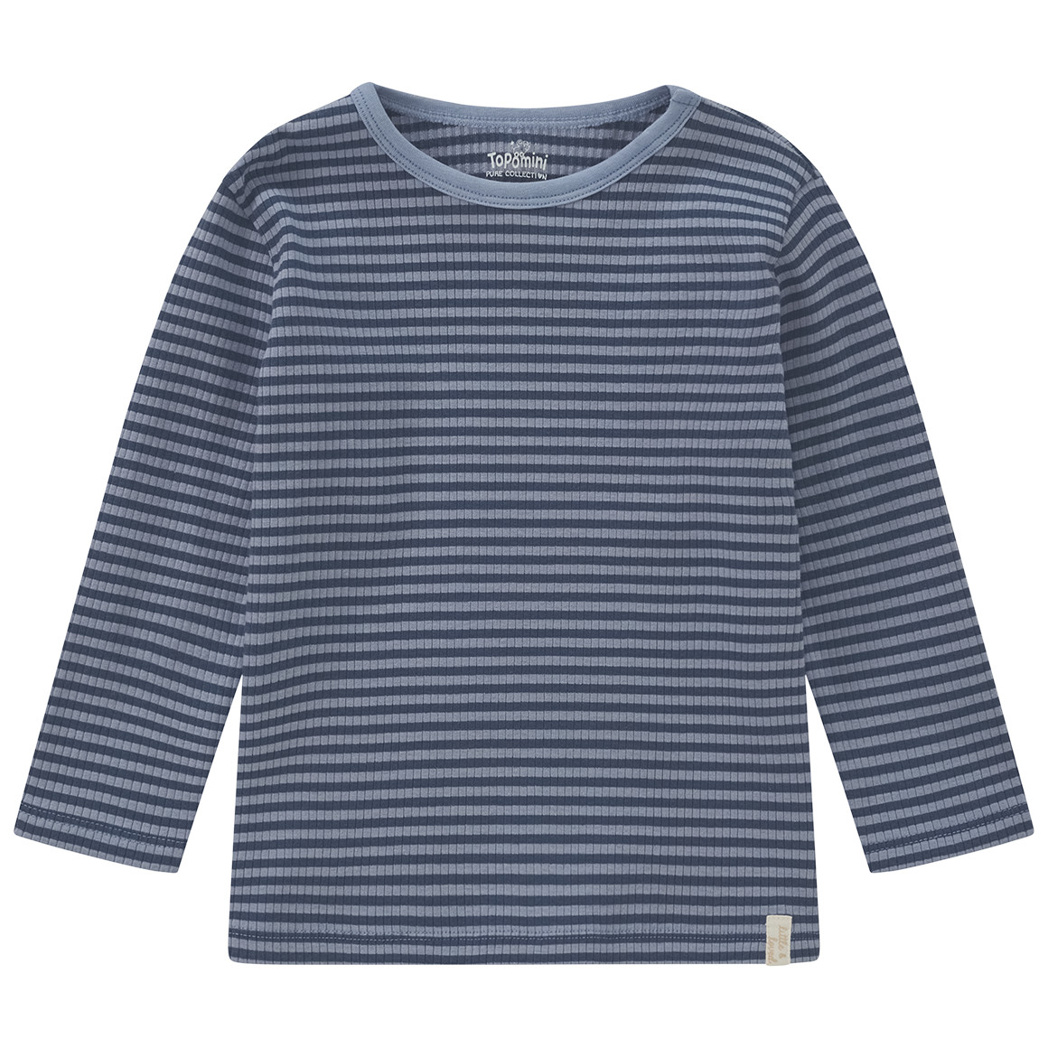 Baby Langarmshirt mit Rippstruktur Baby Langarmshirt mit Rippstruktur von Topomini