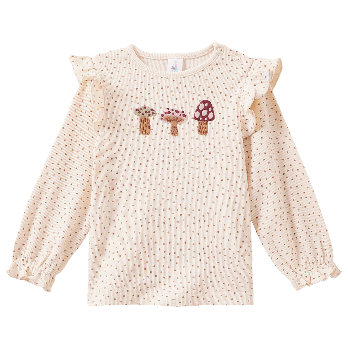 Baby Langarmshirt mit Rippstruktur Baby Langarmshirt mit Rippstruktur von Topomini