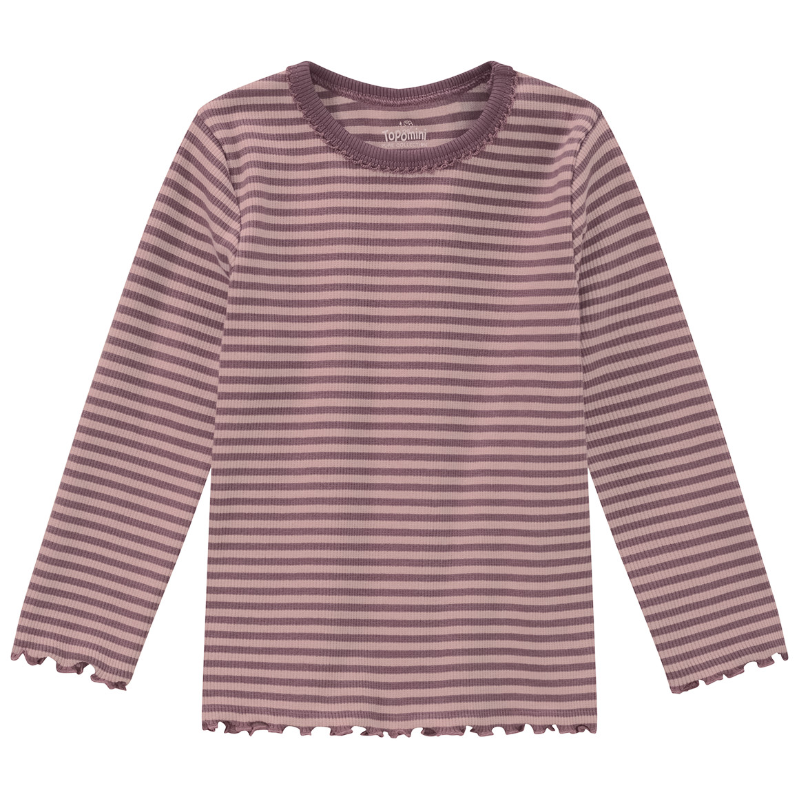 Baby Langarmshirt mit Rippstruktur Baby Langarmshirt mit Rippstruktur von Topomini