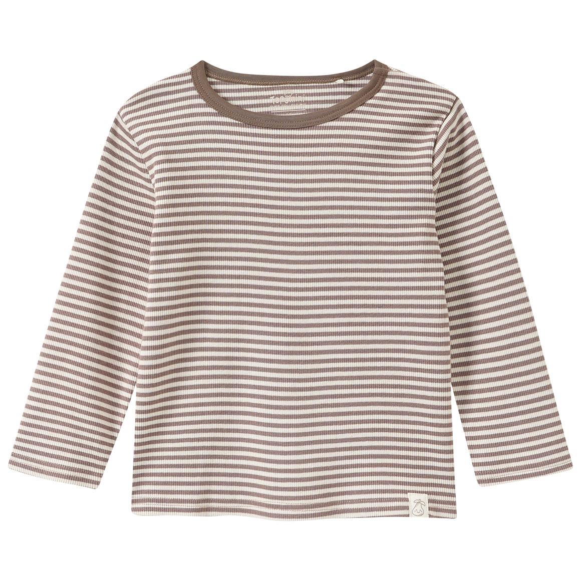 Baby Langarmshirt mit Rippstruktur Baby Langarmshirt mit Rippstruktur von Topomini