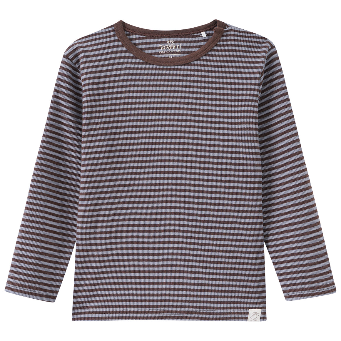 Baby Langarmshirt mit Rippstruktur Baby Langarmshirt mit Rippstruktur von Topomini