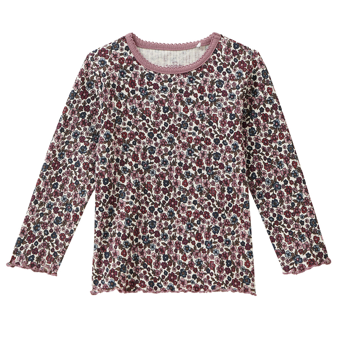 Baby Langarmshirt mit Rippstruktur Baby Langarmshirt mit Rippstruktur von Topomini