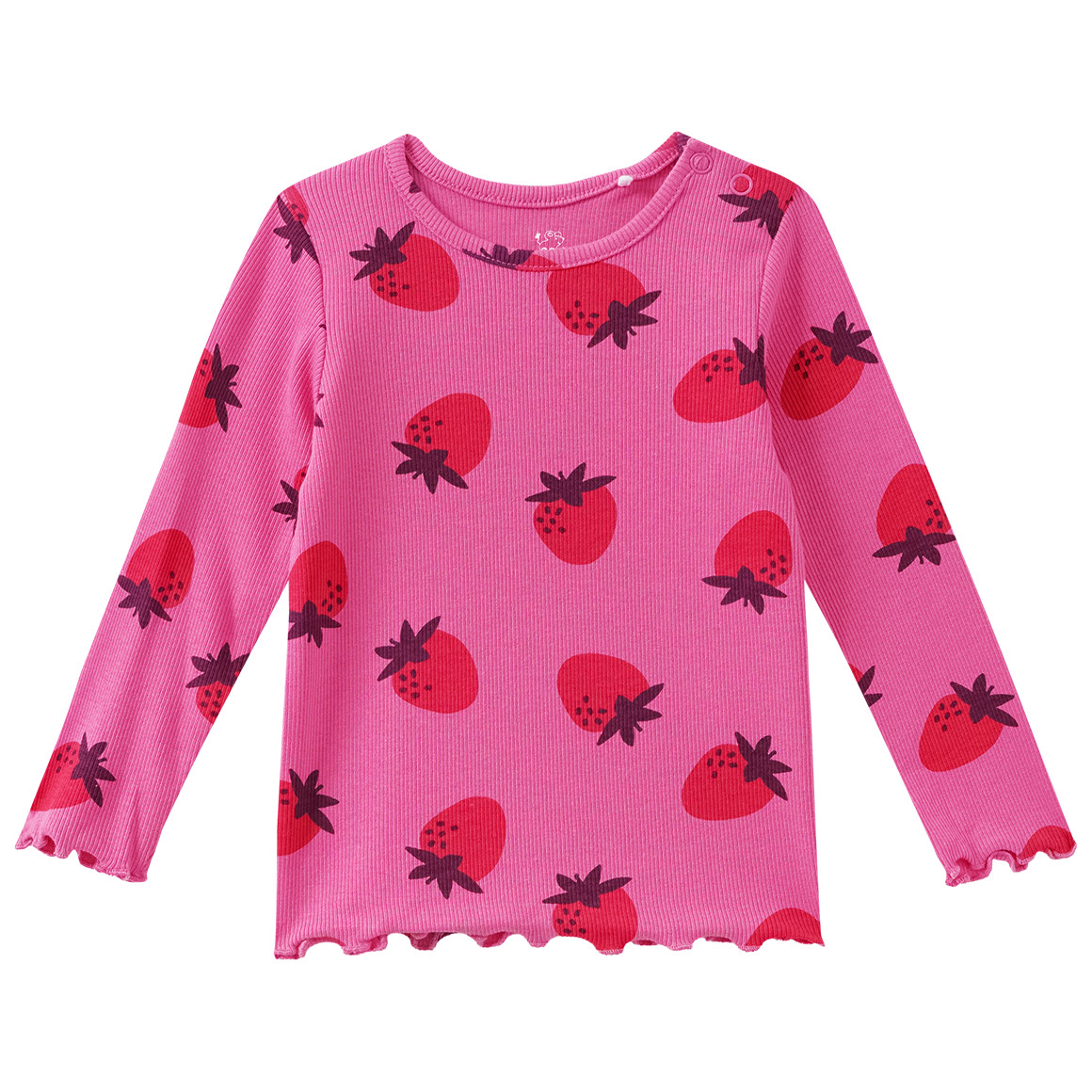 Baby Langarmshirt mit Rippstruktur Baby Langarmshirt mit Rippstruktur von Topomini