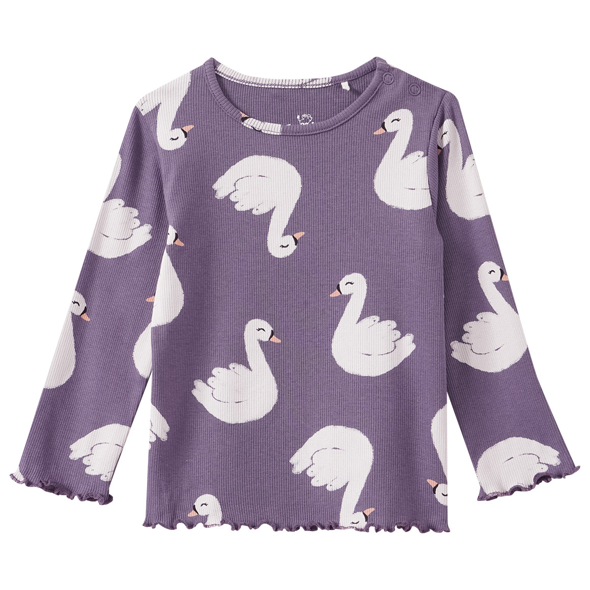 Baby Langarmshirt mit Rippstruktur Baby Langarmshirt mit Rippstruktur von Topomini