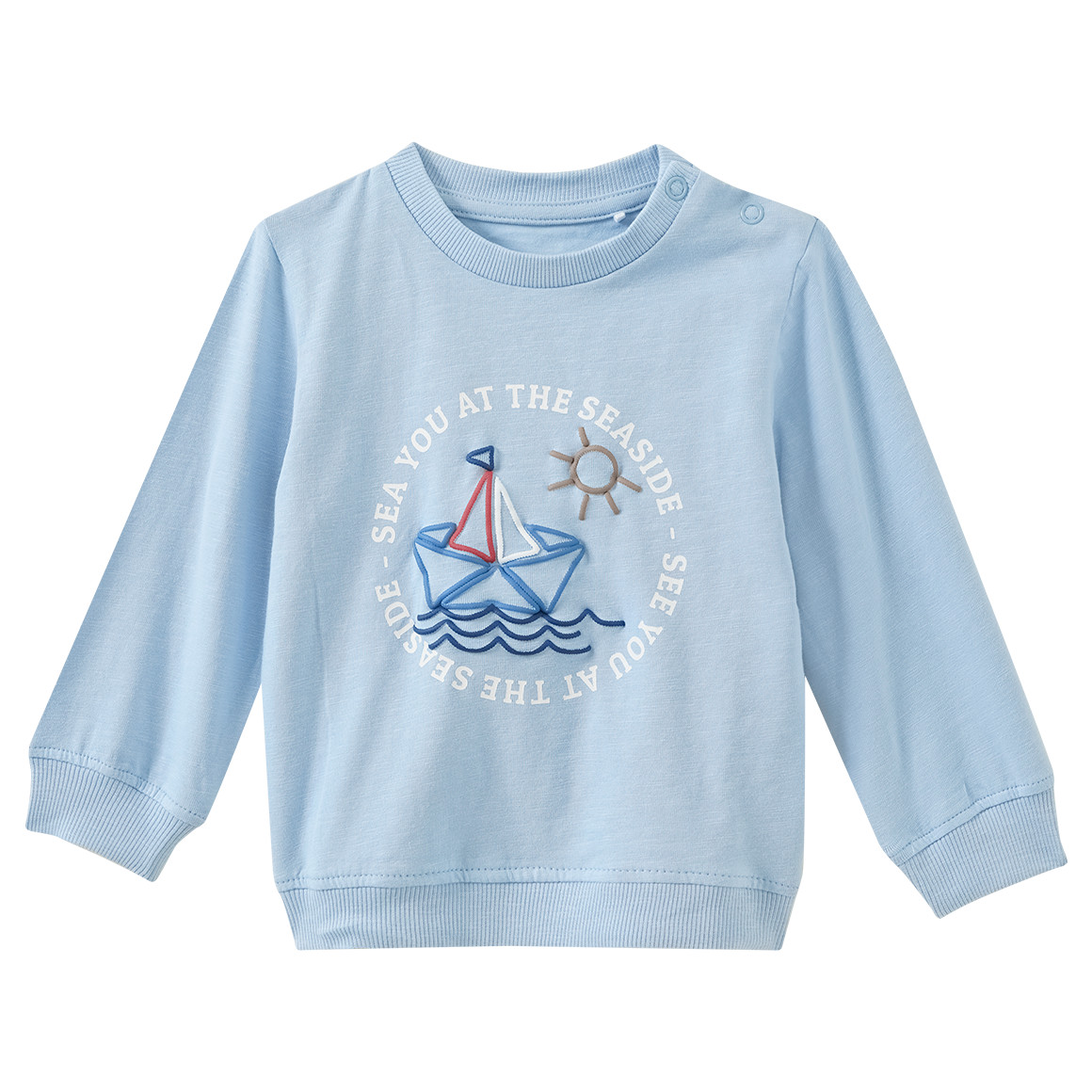 Baby Langarmshirt mit Schiff-Print Baby Langarmshirt mit Schiff-Print von Topomini