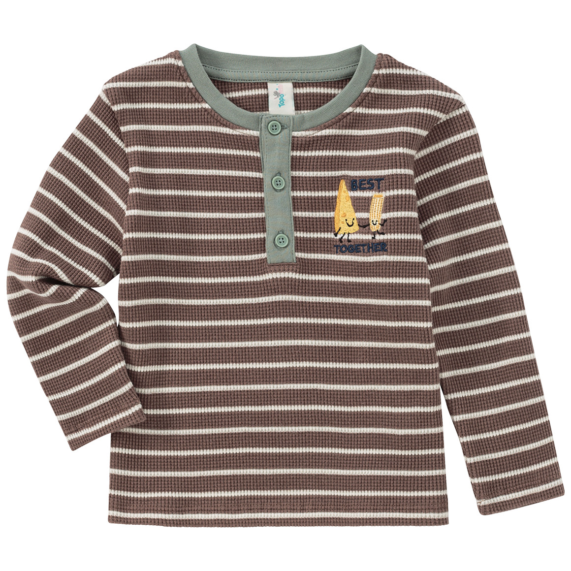 Baby Langarmshirt mit Stickerei Baby Langarmshirt mit Stickerei von Topomini