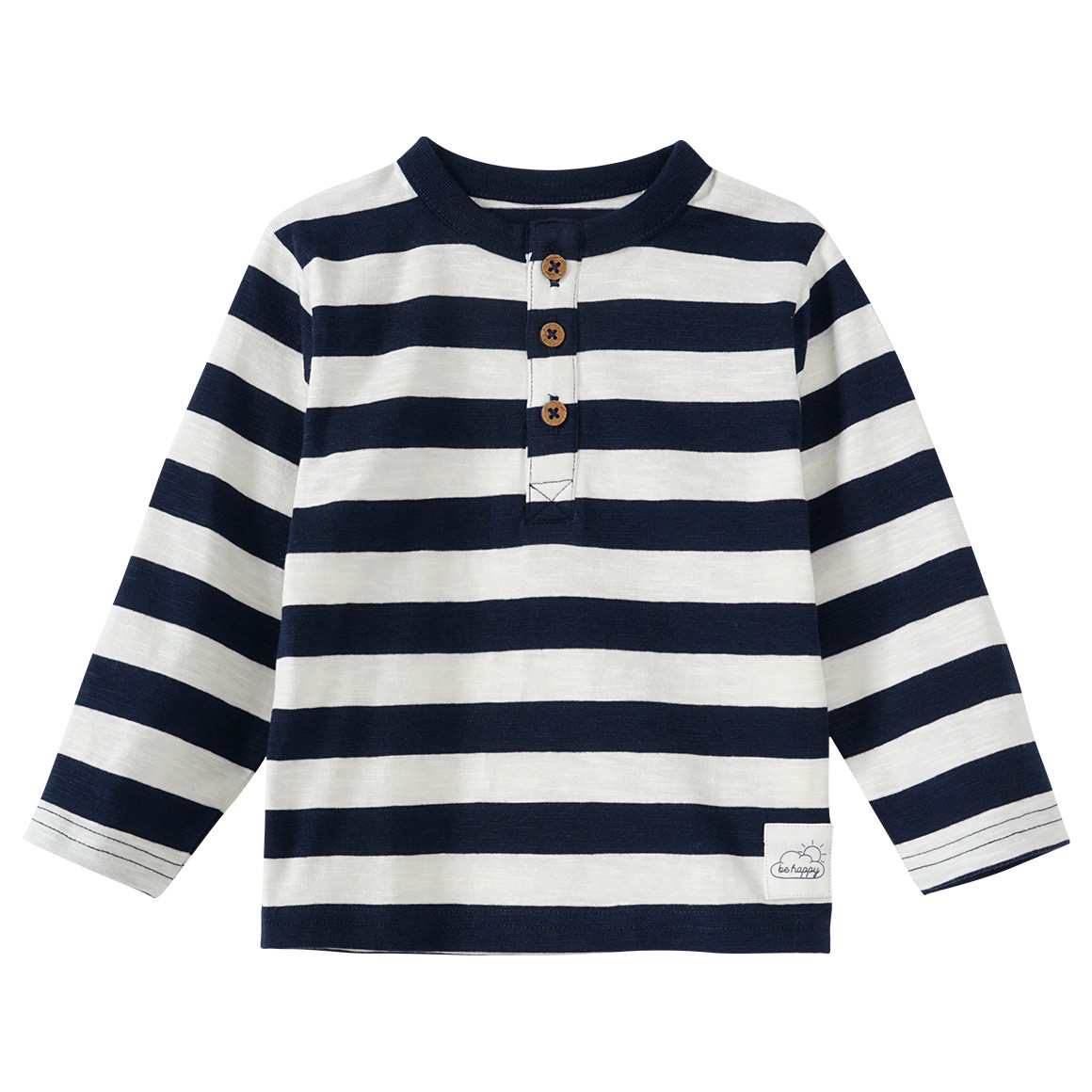 Baby Langarmshirt mit Streifen von Topomini