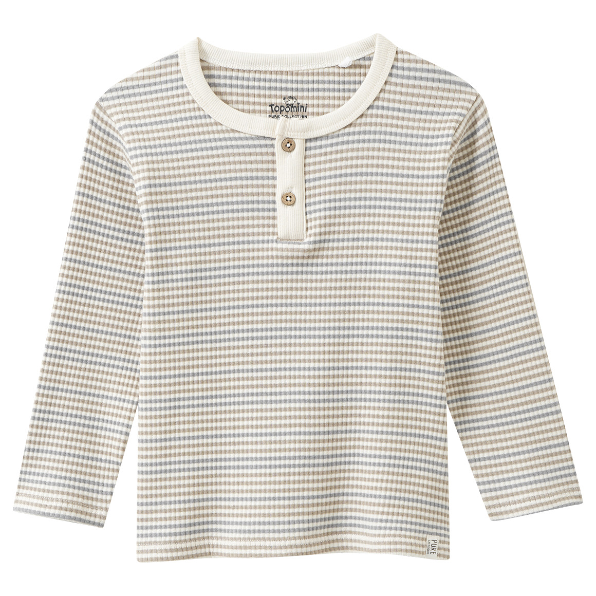 Baby Langarmshirt mit Streifen Baby Langarmshirt mit Streifen von Topomini